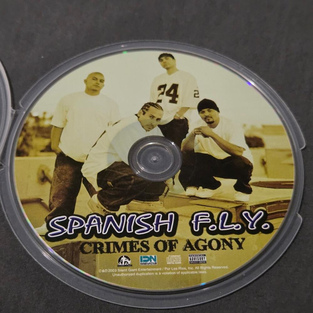 Vtg 2004 Spanish F.L.Y. CRIMES OF AGONY CD Hip Hop Chicano Rap